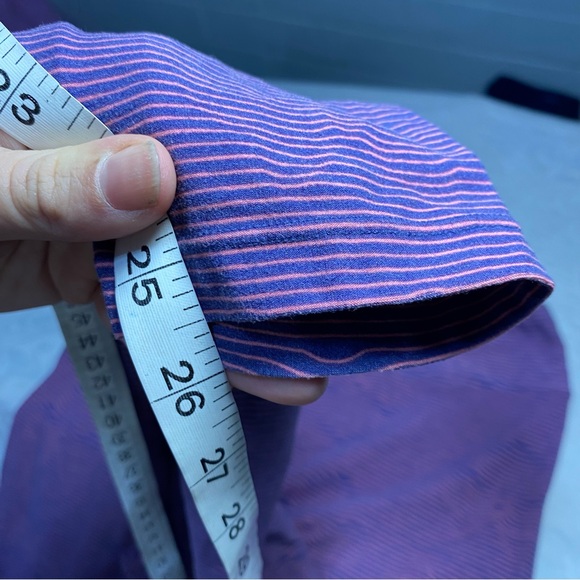 Pink and Purple Wavy Striped Pattern Leggings LulaRoe One Size Soft stretchy - Picture 3 of 9